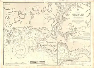 Wembury Bay and Yealm River, Devon, Surveyed by Stokes in 1861