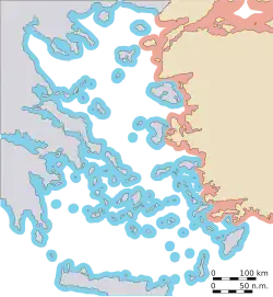 6 nautical miles: Current territorial sea limits as recognized by Greece and Turkey in the Aegean.