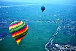Aerial view of Luxor