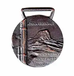 Commemorative Medal for Military Operations in East Africa obverse