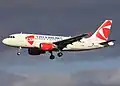 Czech Airlines livery since 2007 with a rounded triangle