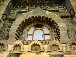 Decorative ogee arches (gavaksha) in Ajanta Caves