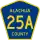 County Road 25A marker