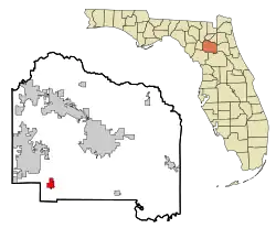 Location of Archer in Alachua County, Florida.