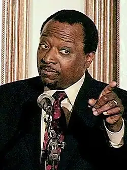 Commentator and 1996 presidential candidate Alan Keyes from Maryland