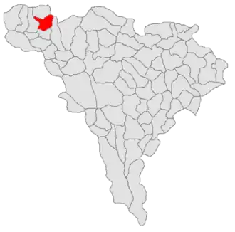 Location in Alba County
