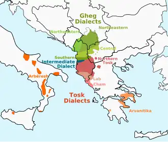 Albanian ethno-linguistic territories