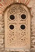 A carved window