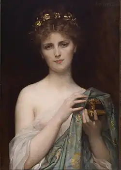 Swedish soprano Christine Nilsson as Pandora by Alexandre Cabanel, 1873
