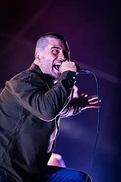 Pettit performing live in 2018