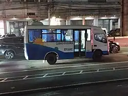 Image 136Fuso Canter Modern PUV, Philippines (Cab is separate and can be tipped over, unlike most conversions which weld it to the bus box) (from Combination bus)