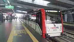 Sri Petaling Line train at Putra Heights LRT station