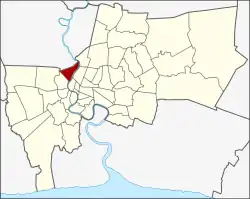 Khet location in Bangkok