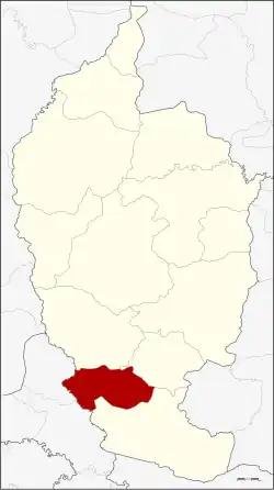 District location in Maha Sarakham province