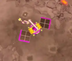 Screenshot of an orbital fabrication unit