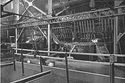 Anaconda Copper, water jacket furnaces showing settlers (c.1912)