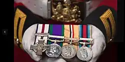 Group of medals belonging to Andrew Radford CGC including Conspicuous Gallantry Cross