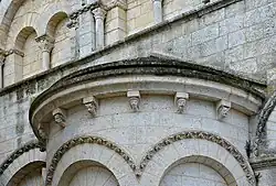 Romanesque corbels of the Angoulême Cathedral (Angoulême, France)