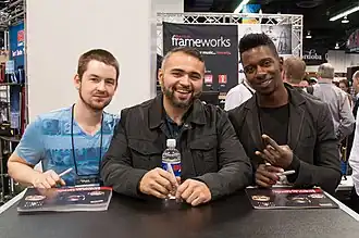 Animals as Leaders in 2014 L–R: Matt Garstka, Javier Reyes, Tosin Abasi