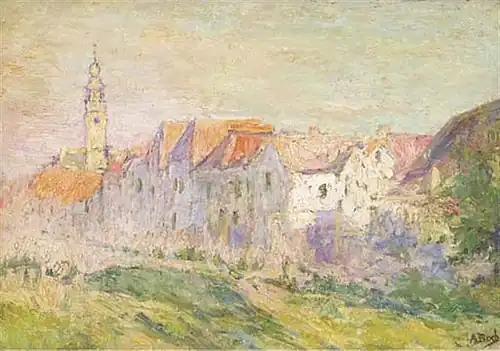 Vue de Veere, Zélande, (around 1906) 38,5 x 53,5 cm.