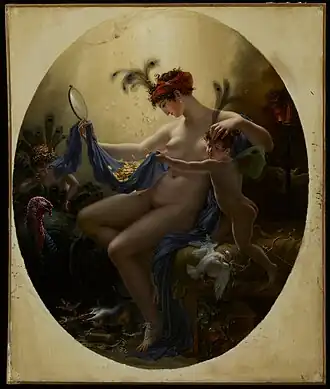 Mademoiselle Lange as Danae by Girodet