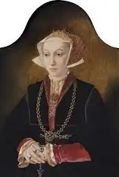 Suggested to be either a portrait of an aged Anne of Cleves or of her sister, Amalia of Cleves.