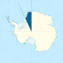 Proposed claim on 1973 (overlapping with the Norwegian and British claims) Coordinates: 0°W 25°W