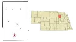 Location of Elgin, Nebraska