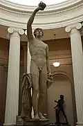 Antinous , circa 130–138 , restored (circa 1795) as Ganymede