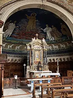 Apse and Reredos at St Cosmas and Damian, Rome