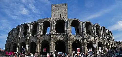 Restoration of the Roman amphitheater in Arles