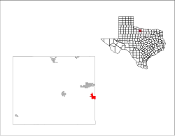 Location of Windthorst, Texas