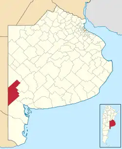 location of Puán partido in Buenos Aires Province