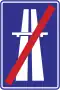 End of motorway