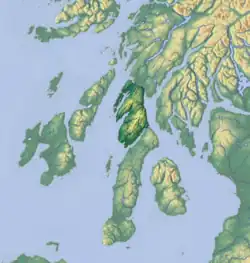 Knapdale is immediately north of Kintyre, joining it to the rest of Argyll