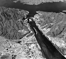 Parker Dam in the 1940s