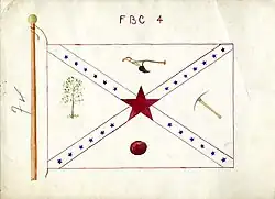 Flag 10: Tree, Plow, Pickaxe, and Apple Flag