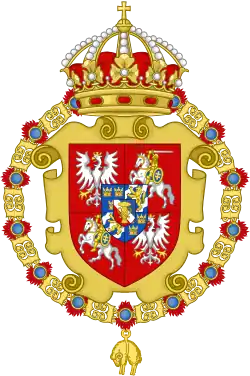 Royal coat of arms (c. 1587 – 1668) of Polish–Lithuanian Commonwealth