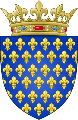 In the 12th century blue became part of the royal coat of arms of France.