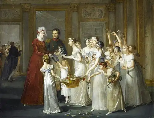 Arrival of Archduchess Marie-Louise in Compiègne by Pauline Auzou