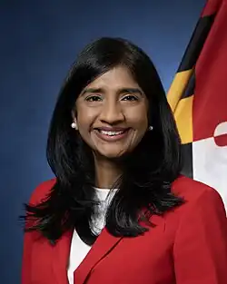 Portrait of Maryland Lieutenant Governor Aruna Miller