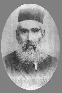 Rabbi Aryeh Leib Frumkin, an early pioneer of the Old Yishuv in Jerusalem. He was a rabbi, author, and one of the founders of Petah Tikva.
