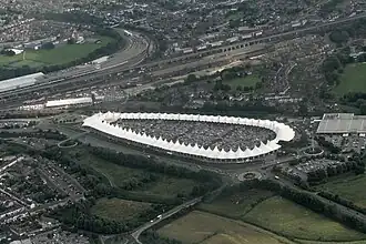 Aerial view of Ashford Designer Outlet