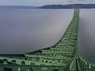 A workman's view from high on the bridge