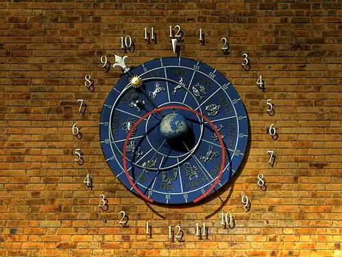 Leicester University astronomical clock