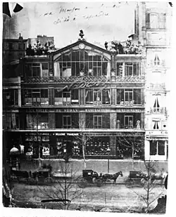 A photograph of Nadar's Studio at 35 Boulevard des Capucines in 1860