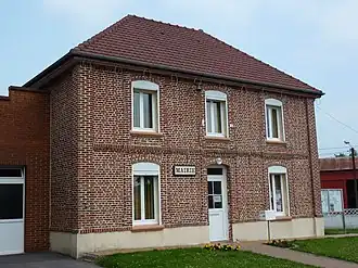 The town hall of Aumerval