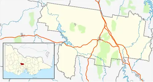 Langley is located in Shire of Mount Alexander