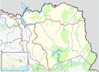 Cudgewa is located in Shire of Towong