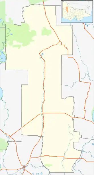 Woomelang is located in Shire of Yarriambiack